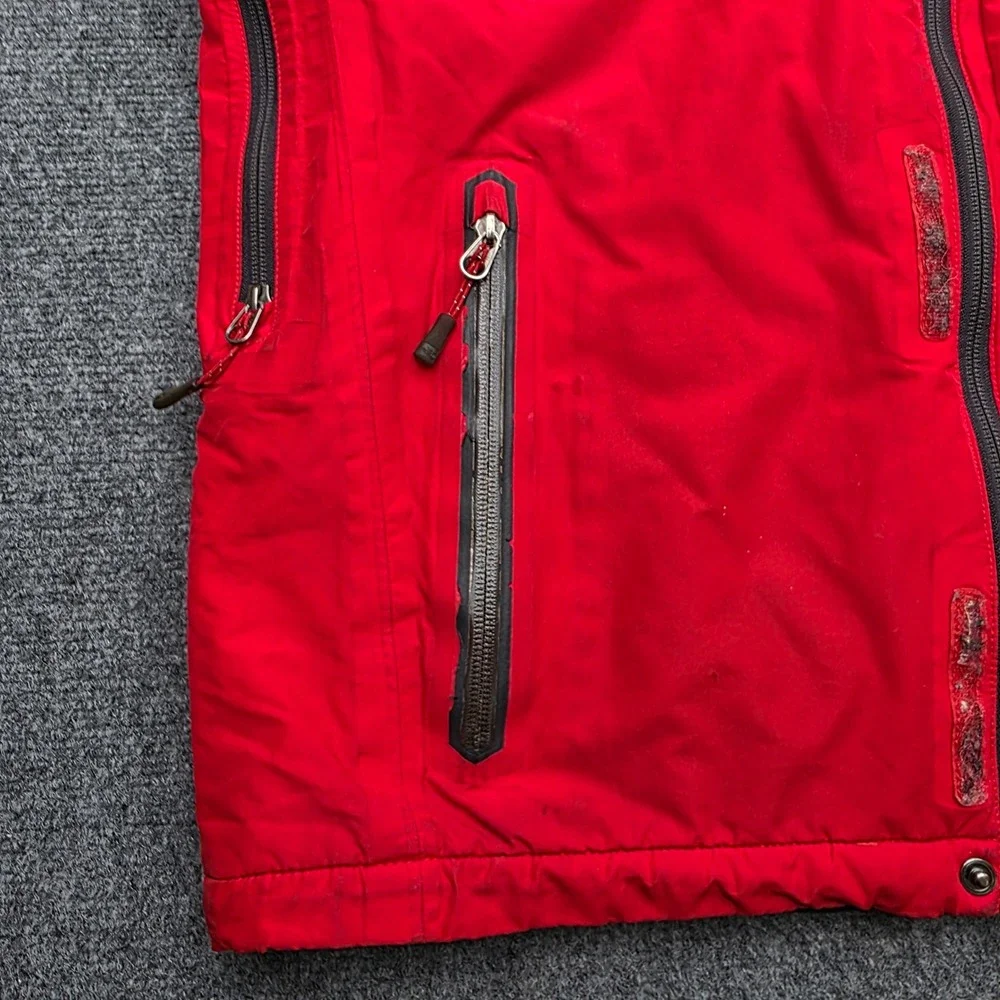 The North Face Summit Series HyVent Alpha Red Full Zip Jacket Mens L Flawed